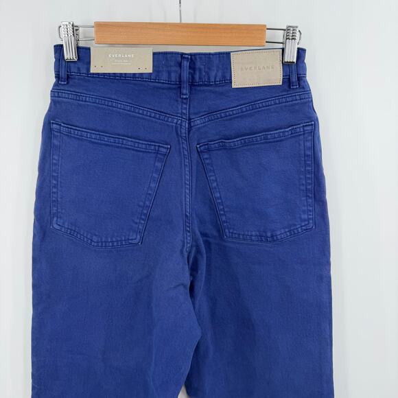 Everlane Tall The Way High Straight Jeans in blue Size 28T - Picture 6 of 7